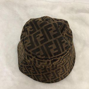 Vintage Brown Fendi Fisherman Hat